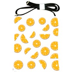 Oranges Shoulder Sling Bags by Valentinaart