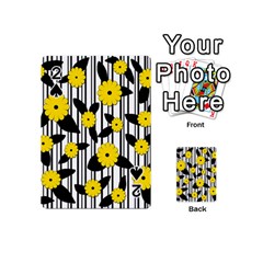 Yellow Floral Pattern Playing Cards 54 (mini) 