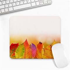 Autumn Leaves Colorful Fall Foliage Large Mousepads by Amaryn4rt