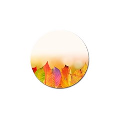 Autumn Leaves Colorful Fall Foliage Golf Ball Marker by Amaryn4rt