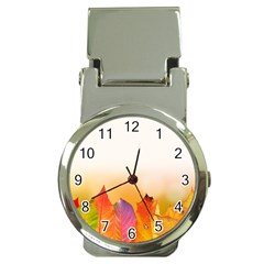 Autumn Leaves Colorful Fall Foliage Money Clip Watches by Amaryn4rt