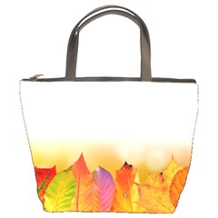 Autumn Leaves Colorful Fall Foliage Bucket Bags by Amaryn4rt