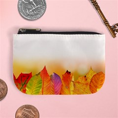 Autumn Leaves Colorful Fall Foliage Mini Coin Purses