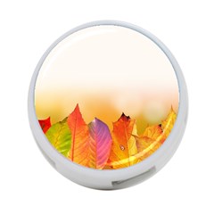 Autumn Leaves Colorful Fall Foliage 4-port Usb Hub (one Side) by Amaryn4rt