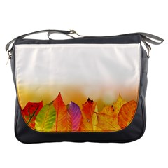 Autumn Leaves Colorful Fall Foliage Messenger Bags by Amaryn4rt