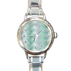 Background Bubblechema Perforation Round Italian Charm Watch