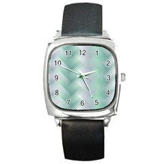 Background Bubblechema Perforation Square Metal Watch by Amaryn4rt