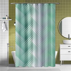 Background Bubblechema Perforation Shower Curtain 48  X 72  (small)  by Amaryn4rt