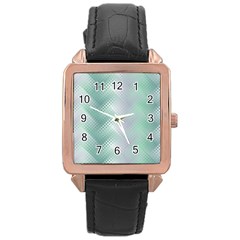 Background Bubblechema Perforation Rose Gold Leather Watch  by Amaryn4rt