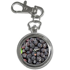 Blackberries Background Black Dark Key Chain Watches by Amaryn4rt