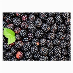 Blackberries Background Black Dark Large Glasses Cloth by Amaryn4rt