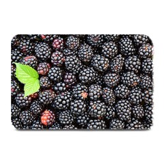 Blackberries Background Black Dark Plate Mats by Amaryn4rt