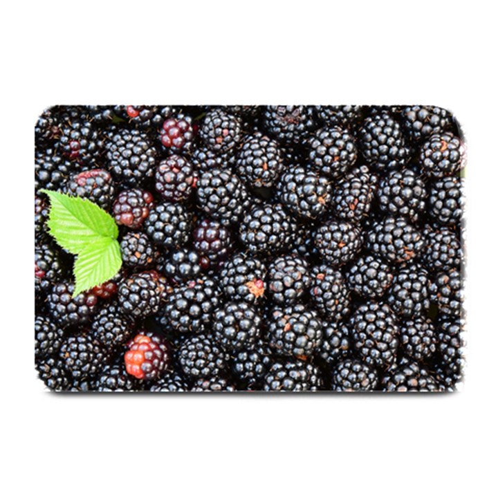 Blackberries Background Black Dark Plate Mats