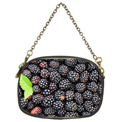 Blackberries Background Black Dark Chain Purses (two Sides)  by Amaryn4rt