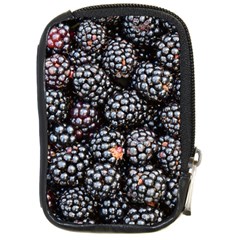 Blackberries Background Black Dark Compact Camera Cases by Amaryn4rt