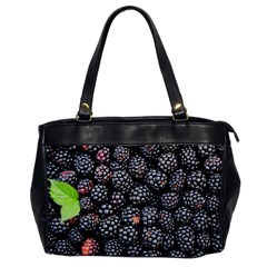 Blackberries Background Black Dark Office Handbags by Amaryn4rt