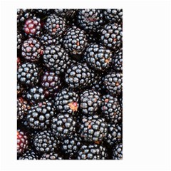 Blackberries Background Black Dark Large Garden Flag (two Sides) by Amaryn4rt