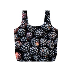 Blackberries Background Black Dark Full Print Recycle Bags (s)  by Amaryn4rt