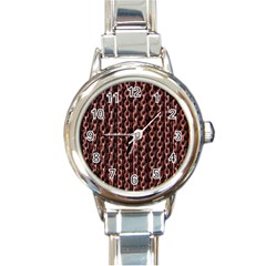 Chain Rusty Links Iron Metal Rust Round Italian Charm Watch by Amaryn4rt