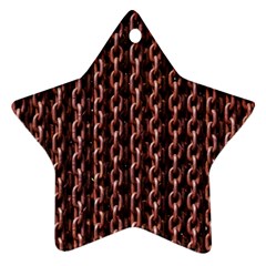 Chain Rusty Links Iron Metal Rust Ornament (star)  by Amaryn4rt