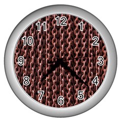 Chain Rusty Links Iron Metal Rust Wall Clocks (silver)  by Amaryn4rt