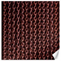 Chain Rusty Links Iron Metal Rust Canvas 20  X 20   by Amaryn4rt