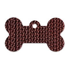 Chain Rusty Links Iron Metal Rust Dog Tag Bone (one Side) by Amaryn4rt