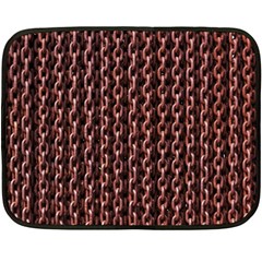 Chain Rusty Links Iron Metal Rust Double Sided Fleece Blanket (mini)  by Amaryn4rt