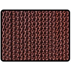 Chain Rusty Links Iron Metal Rust Fleece Blanket (large)  by Amaryn4rt