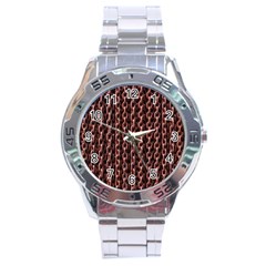 Chain Rusty Links Iron Metal Rust Stainless Steel Analogue Watch by Amaryn4rt