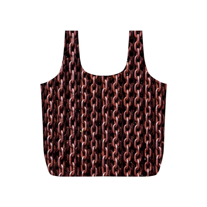 Chain Rusty Links Iron Metal Rust Full Print Recycle Bags (S) 