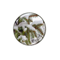 Brad Snow Winter White Green Hat Clip Ball Marker (4 pack)