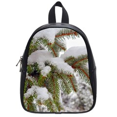 Brad Snow Winter White Green School Bags (Small) 