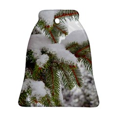 Brad Snow Winter White Green Bell Ornament (2 Sides)