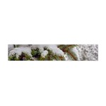 Brad Snow Winter White Green Flano Scarf (Mini) Front