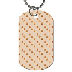 Christmas Wrapping Paper Dog Tag (one Side) by Amaryn4rt