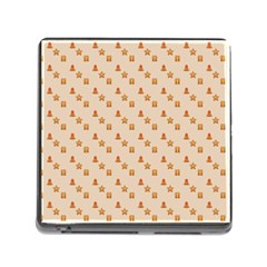 Christmas Wrapping Paper Memory Card Reader (square) by Amaryn4rt