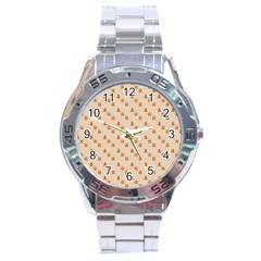 Christmas Wrapping Paper Stainless Steel Analogue Watch by Amaryn4rt