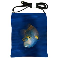 Fish Blue Animal Water Nature Shoulder Sling Bags by Amaryn4rt