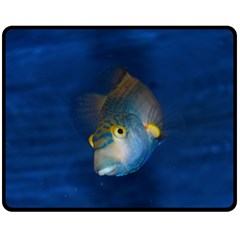 Fish Blue Animal Water Nature Fleece Blanket (medium)  by Amaryn4rt