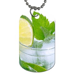 Cold Drink Lime Drink Cocktail Dog Tag (one Side) by Amaryn4rt