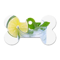 Cold Drink Lime Drink Cocktail Dog Tag Bone (one Side) by Amaryn4rt