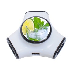 Cold Drink Lime Drink Cocktail 3-port Usb Hub by Amaryn4rt