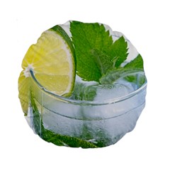 Cold Drink Lime Drink Cocktail Standard 15  Premium Round Cushions