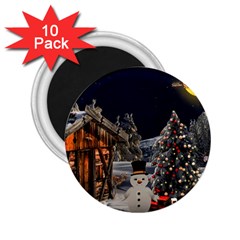 Christmas Landscape 2 25  Magnets (10 Pack)  by Amaryn4rt