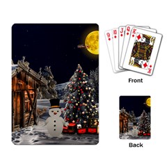 Christmas Landscape Playing Card by Amaryn4rt