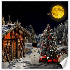 Christmas Landscape Canvas 20  X 20   by Amaryn4rt