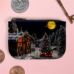 Christmas Landscape Mini Coin Purses by Amaryn4rt