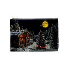 Christmas Landscape Cosmetic Bag (medium)  by Amaryn4rt