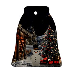 Christmas Landscape Bell Ornament (2 Sides) by Amaryn4rt